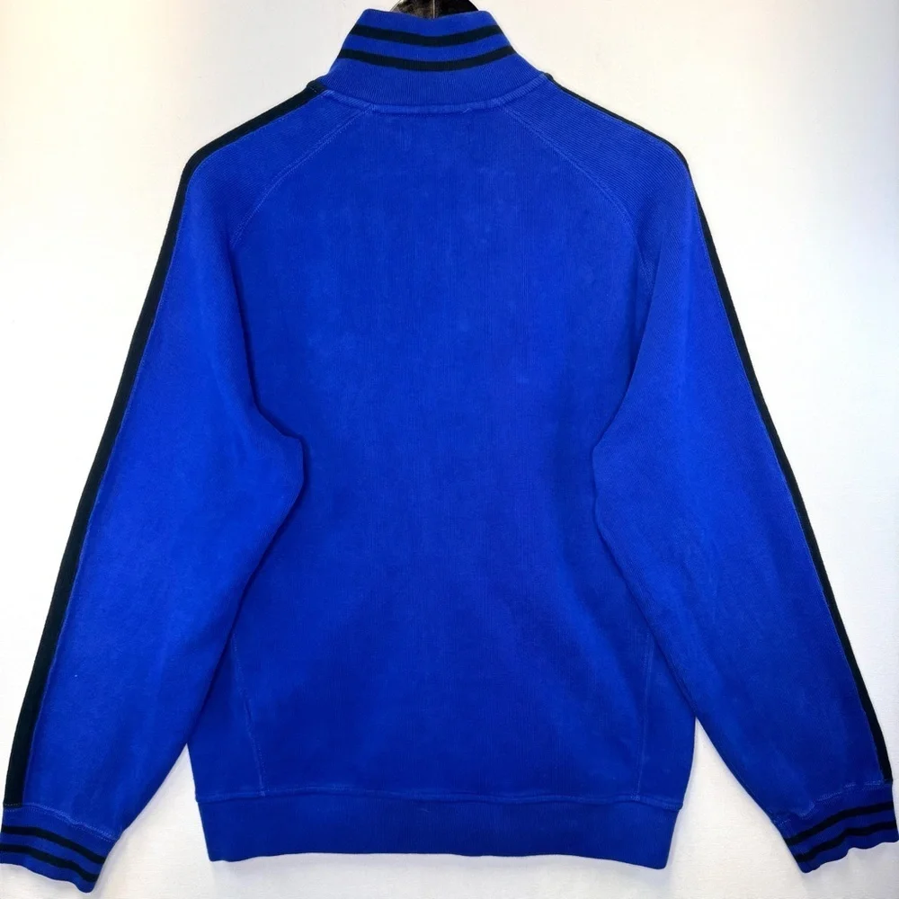 Polo Ralph Lauren men’s VTG‎ Retro cotton track jacket size Lg blue, striped